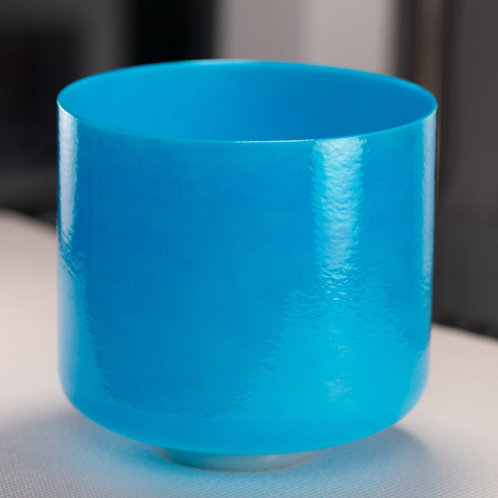 10" E-4 Serenity Sky Crystal Singing Bowl, Perfect Pitch