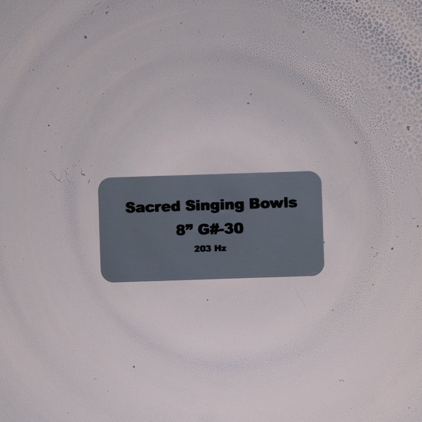 8" G#-30 Indigo Color Crystal Singing Bowl, Sacred Singing Bowls
