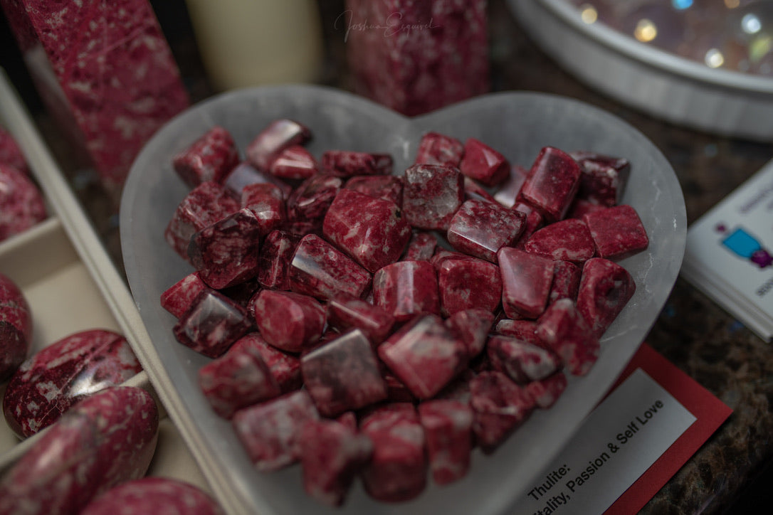 Thulite Tumble Stones