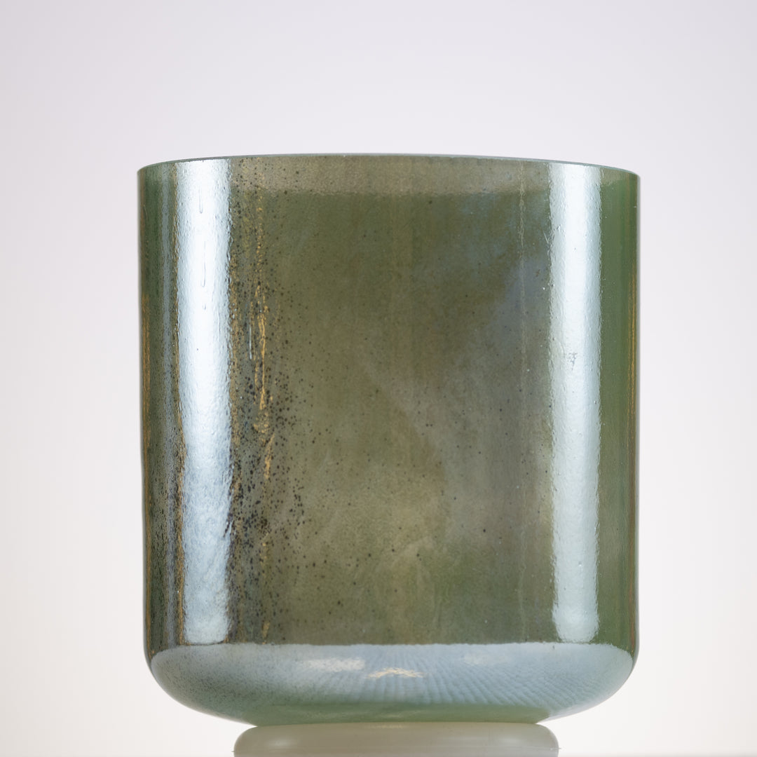 7" F-35 Malachite Palladium with Palladium inside Crystal Singing Bowl, Crystal Tones™