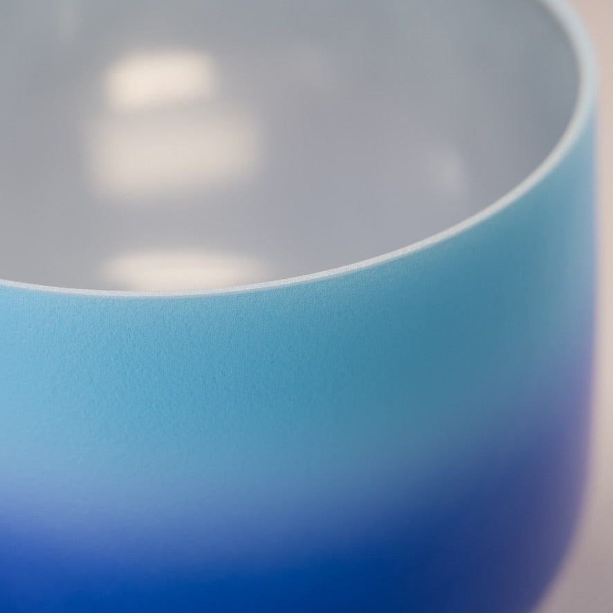 9" F#-3 Frosted Father Sky Crystal Singing Bowl