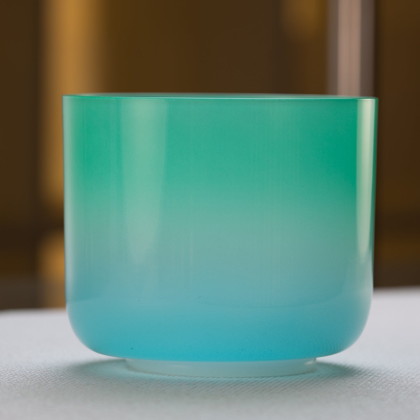 6.25" D#-32 Blue Green Tourmaline Color Crystal Singing Bowl, Sacred Singing Bowls