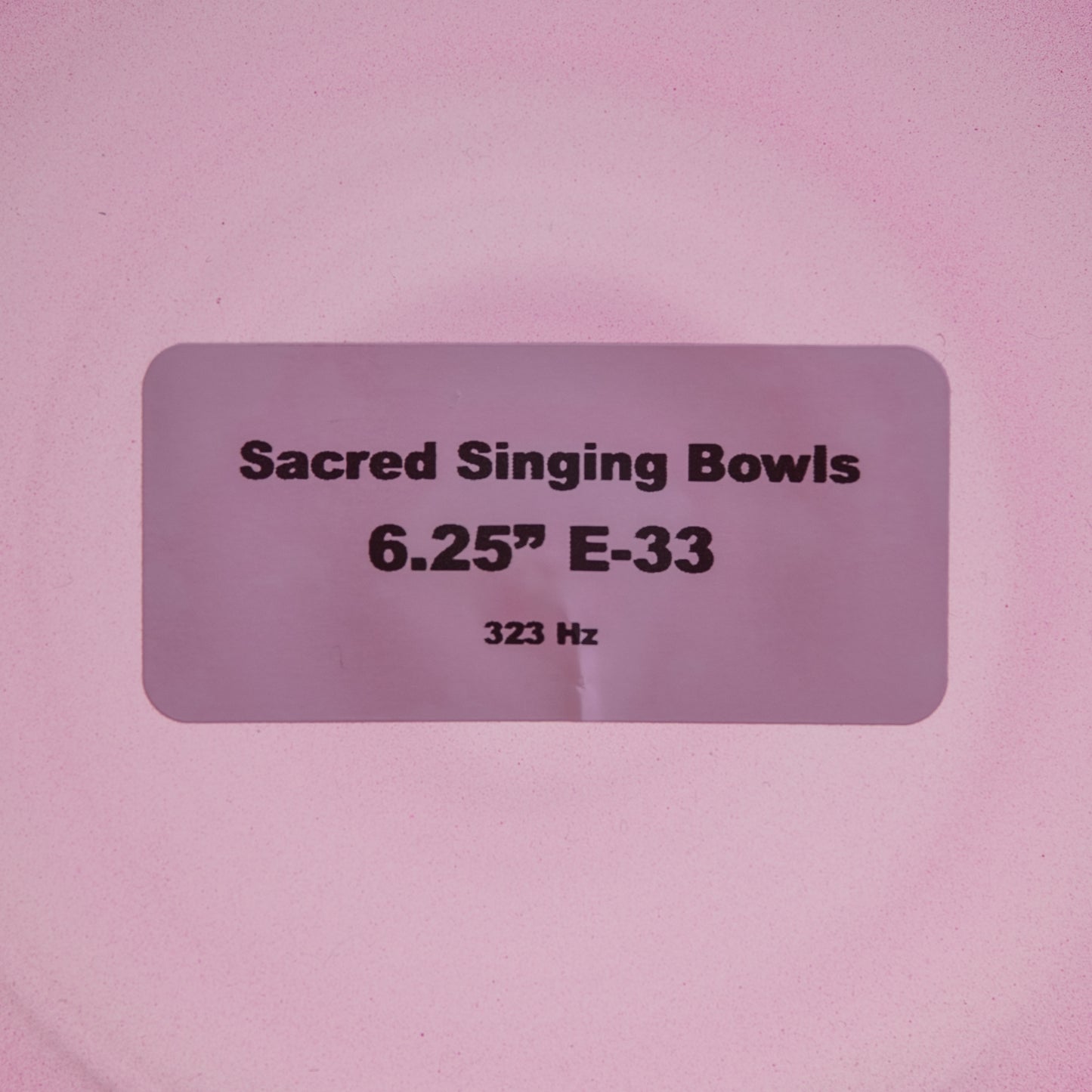 6.25" E-33 Orchid Oracle Crystal Singing Bowl, Sacred Singing Bowls