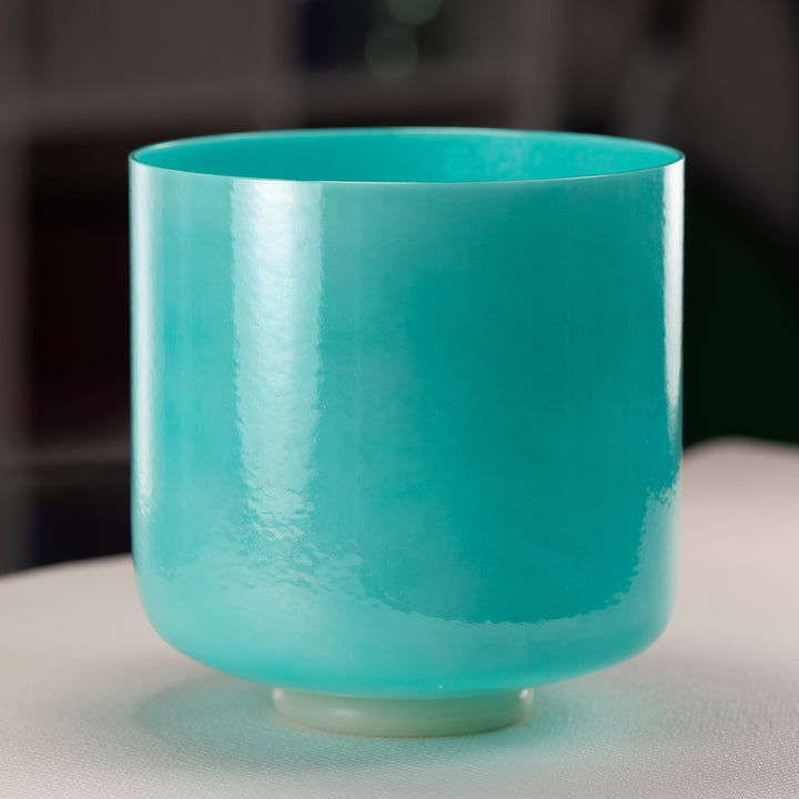9" G#-24 Turquoise Tide Crystal Singing Bowl