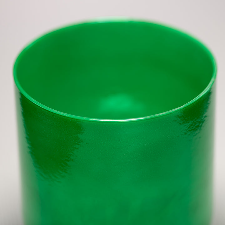 7" D#-17 Emerald Heart Crystal Singing Bowl