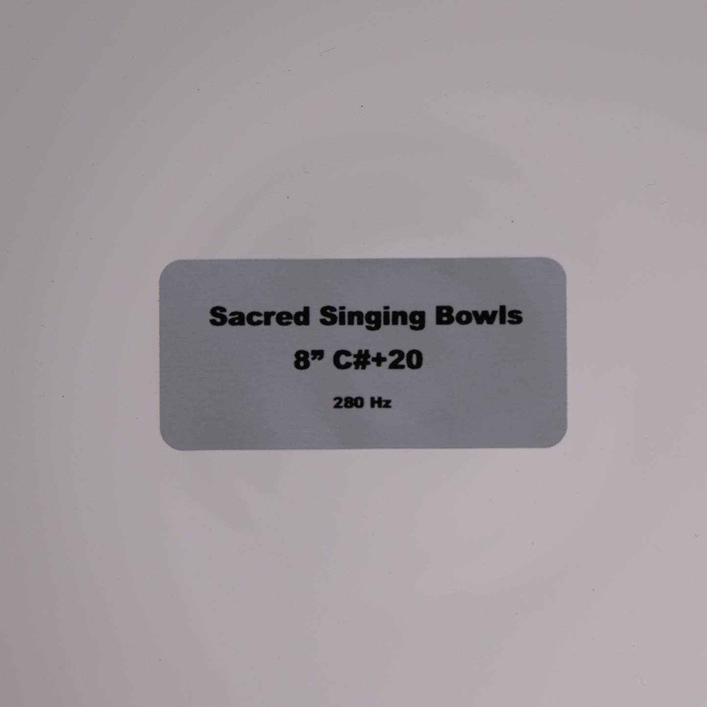 8" C#+20 Clear Quartz Crystal Singing Bowl, Sacred Singing Bowls