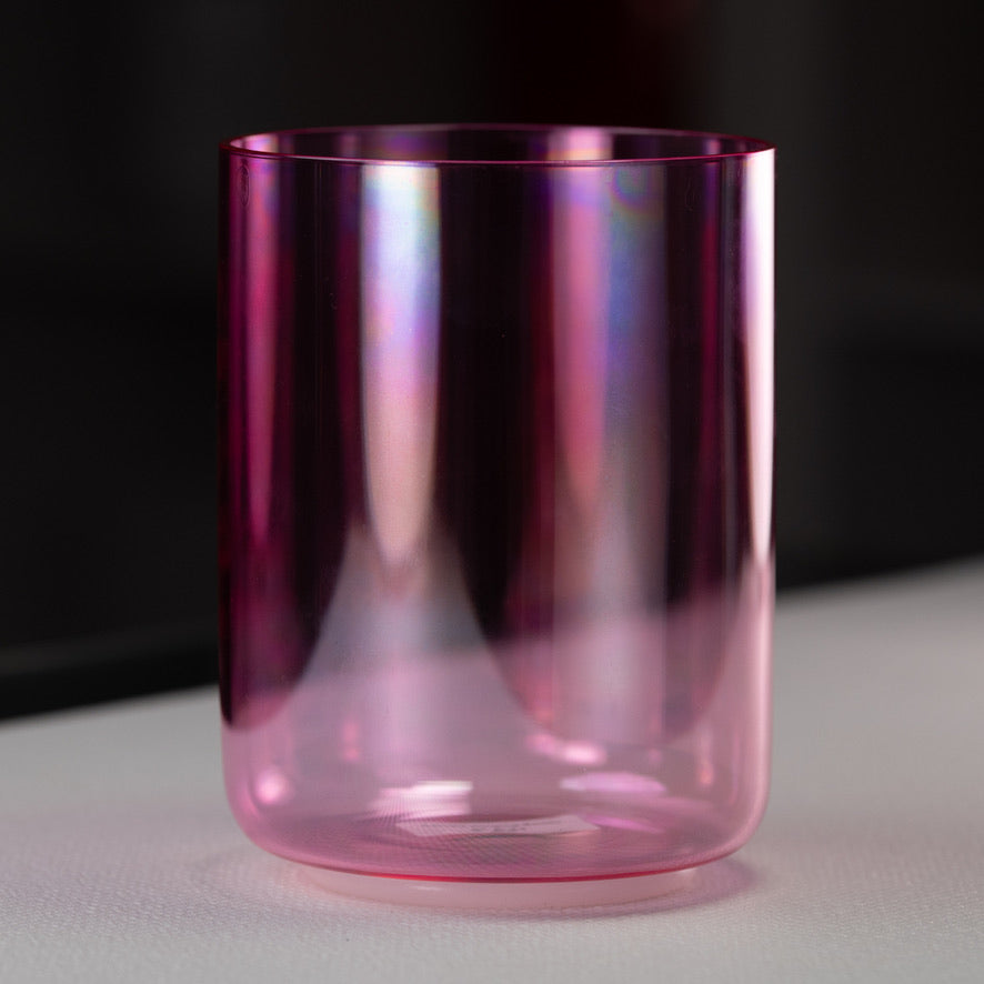 6" A-21 Pink Lotus Crystal Singing Bowl from Bowls of Sound