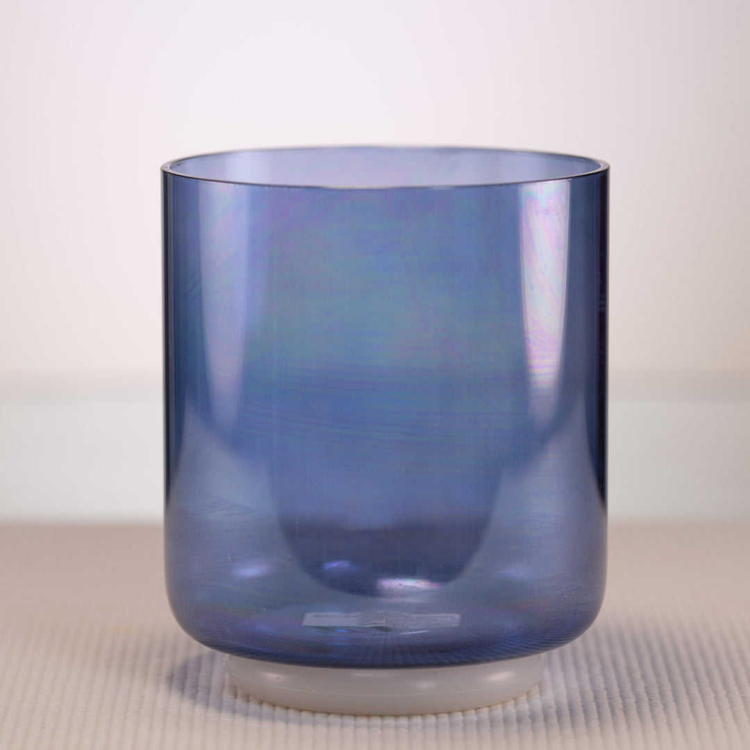 Blue third eye chakra singing bowl