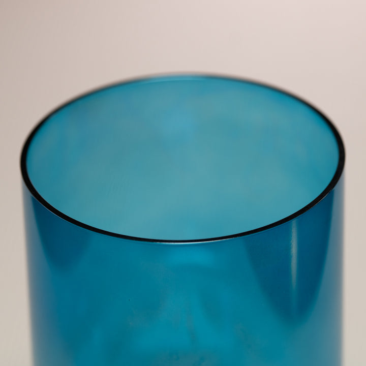 Crystal singing bowl close up