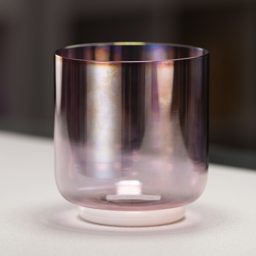 6" D#-46 Solar Violet Crystal Singing Bowl from Bowls of Sound