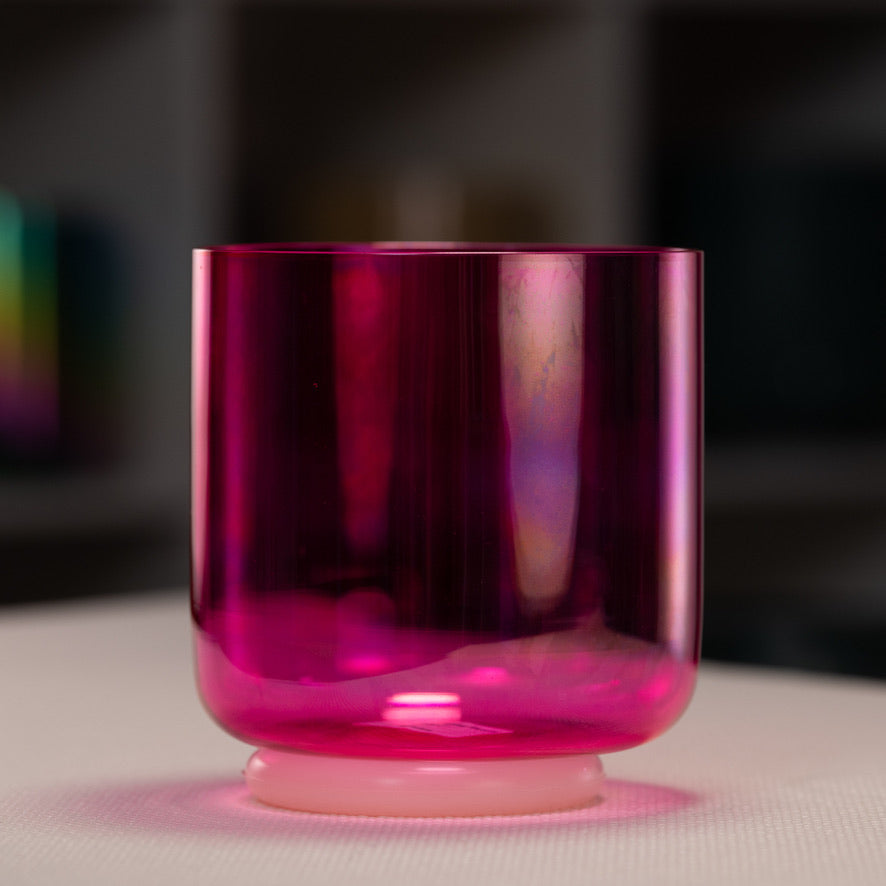 6" D#+23 Fractal Fuchsia Singing Bowl from Sacred Singing Bowls™