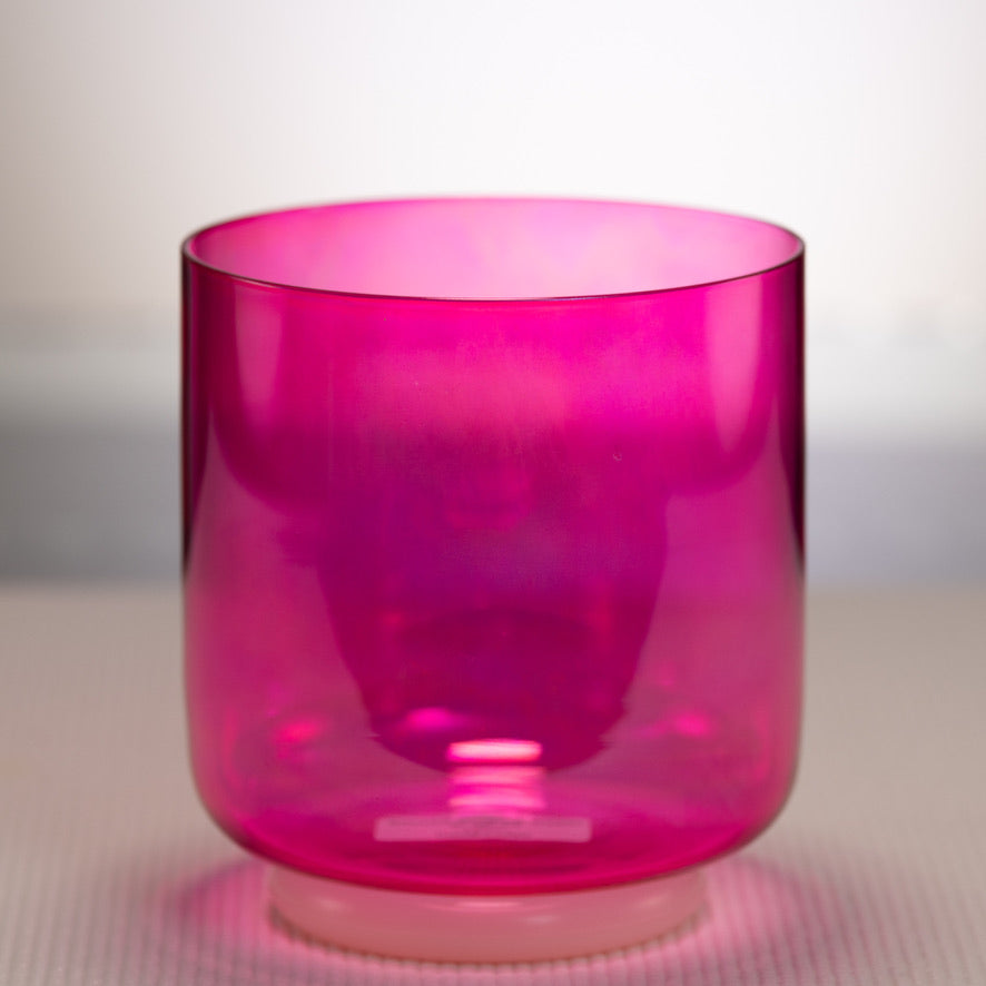 Pink crystal sound bowl