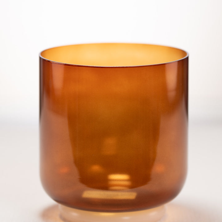 Brown crystal singing bowl