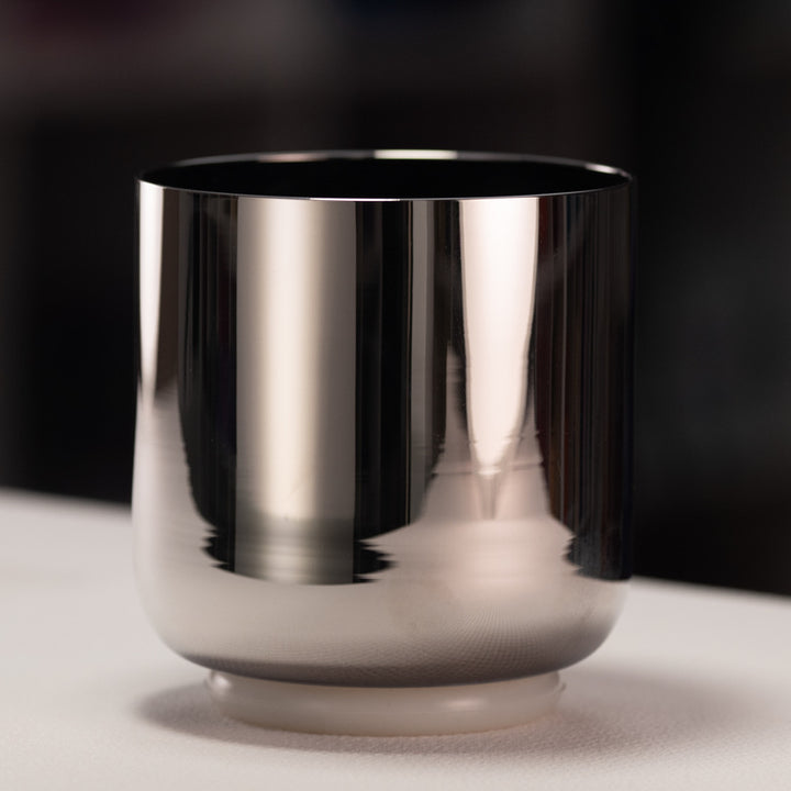 6" D+39 Silver Star Crystal Singing Bowl from Bowls of Sound