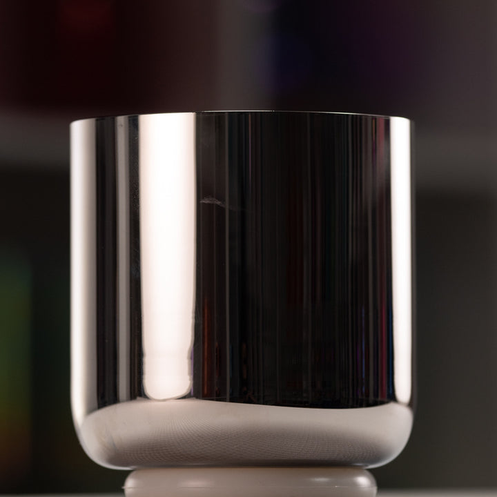 Silver crystal singing bowl