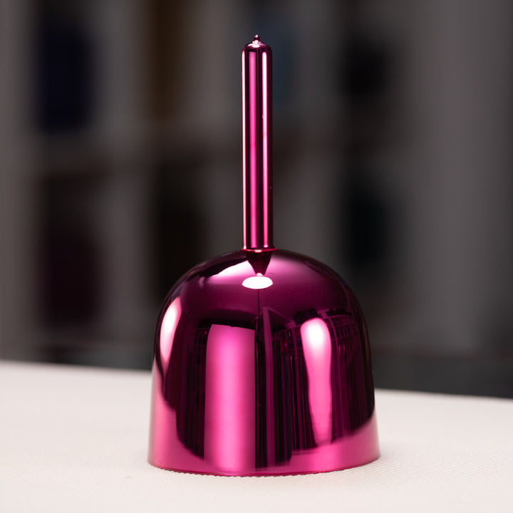 6" E-4 Handheld Radiant Rose Crystal Singing Bowl from Bowls of Sound