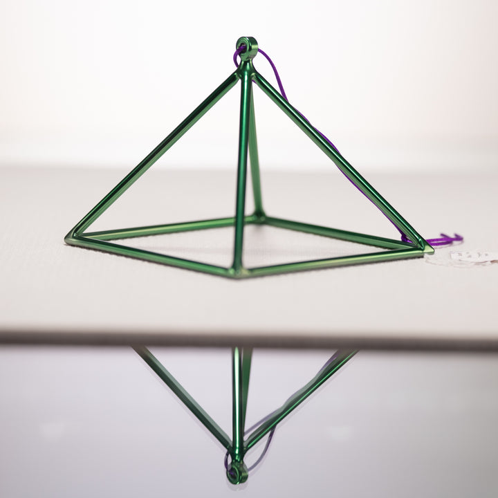 6" Emerald Heart Crystal Singing Pyramid from Sacred Singing Bowls™