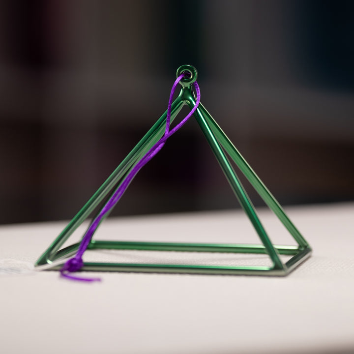 Green crystal pyramid