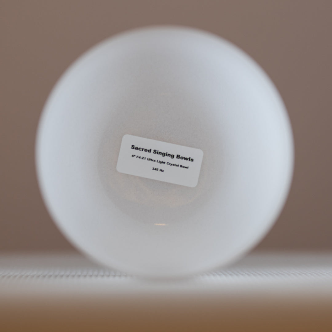 White Light Quartz Bowls from Bowls of Sound
