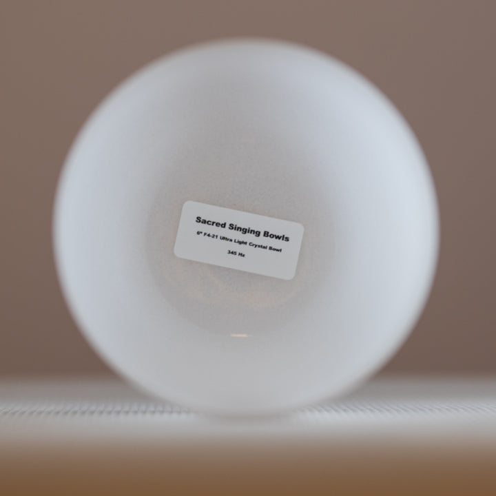 White Light Quartz Bowls from Bowls of Sound