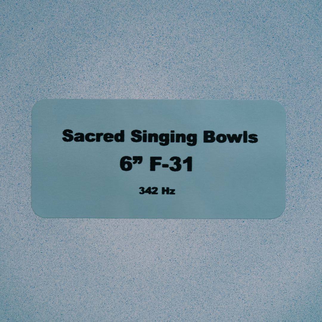Sacred Singing Bowls™ product label