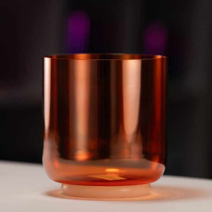 6" F-46 Setting Sun Crystal Singing Bowl from Bowls of Sound