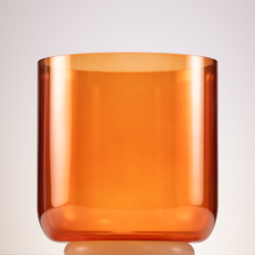 Orange Crystal Singing Bowls