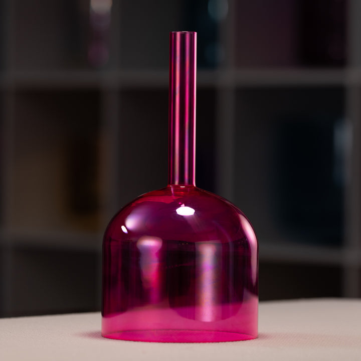 6" F#-9 Fractal Fuchsia Handheld Singing Bowl, Perfect Pitch from Bowls of Sound
