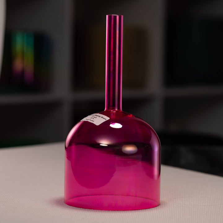 6" F#-9 Fractal Fuchsia Handheld Singing Bowl, Perfect Pitch from Sacred Singing Bowls™