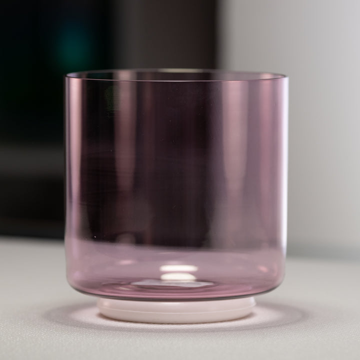 6" F#+30 Solar Violet Crystal Singing Bowl from Bowls of Sound