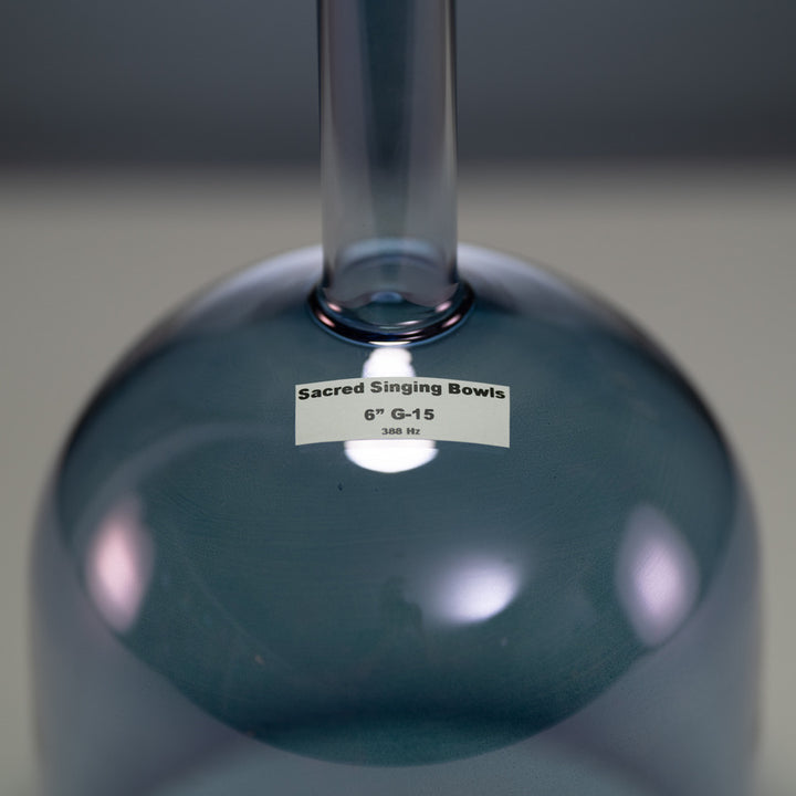 Sacred Singing Bowls™ product label with bowl specifications