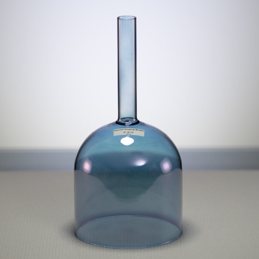 Blue throat chakra singing bowl