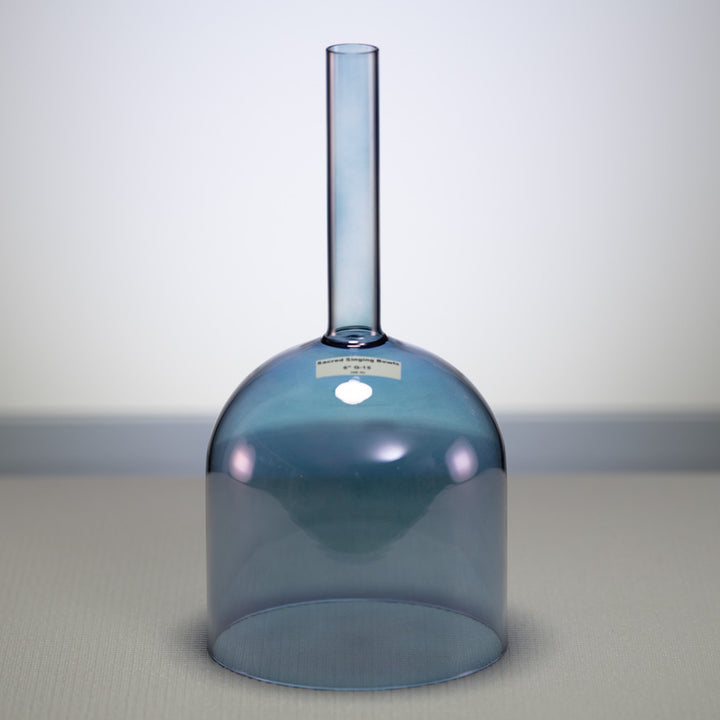 Blue throat chakra singing bowl