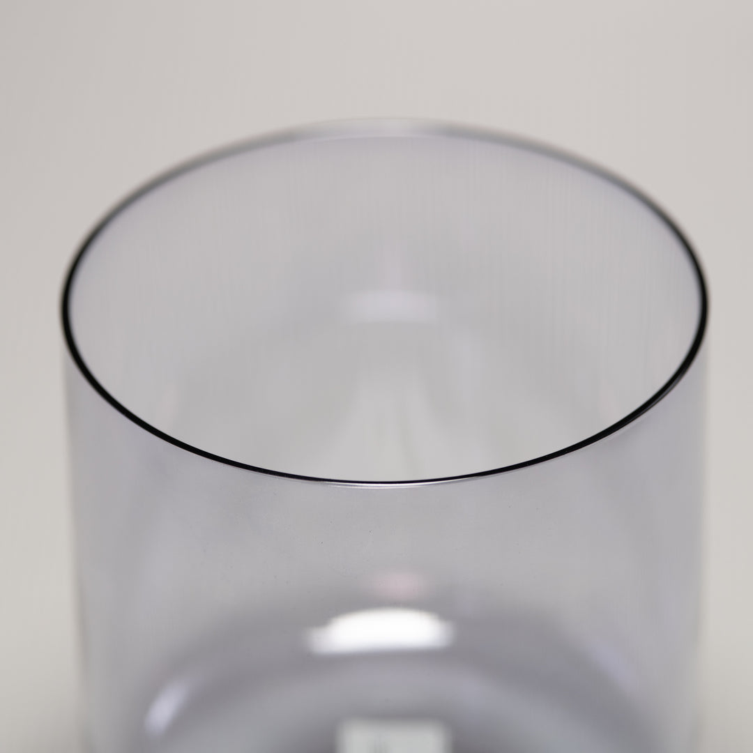 Crystal singing bowl close up