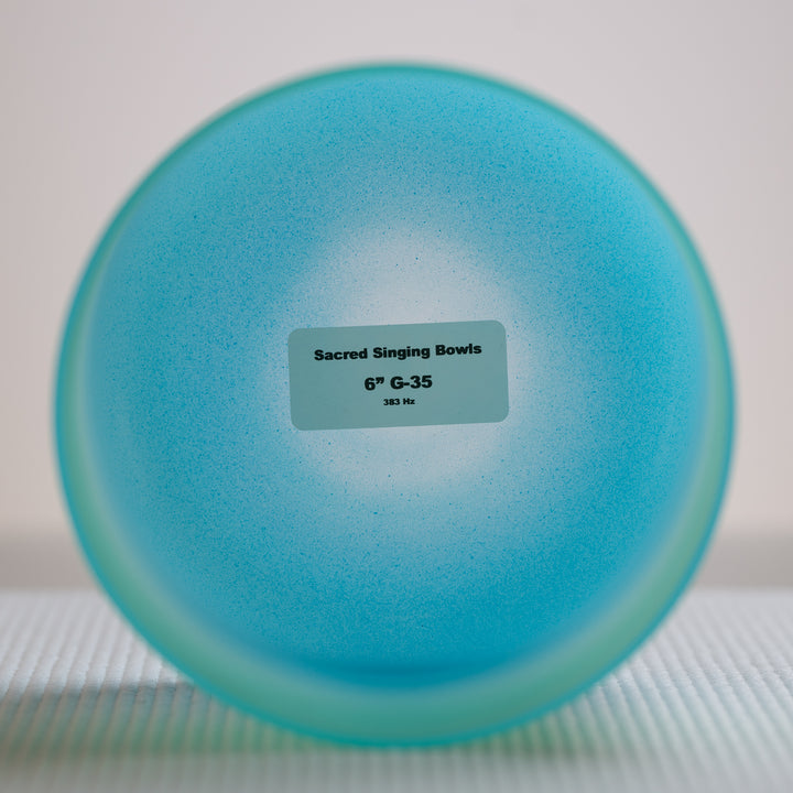 Singing bowl label with bowl specifications