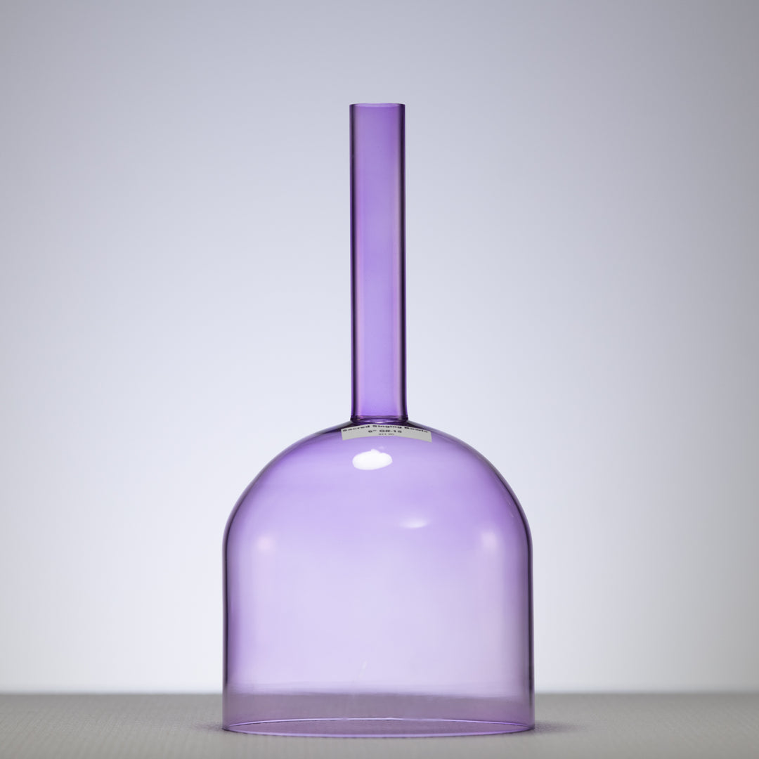 6" G#-15 Lavender Lotus Handheld Crystal Singing Bowl from Sacred Singing Bowls™