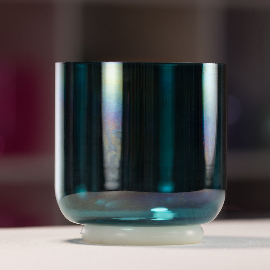 Throat chakra crystal singing bowl