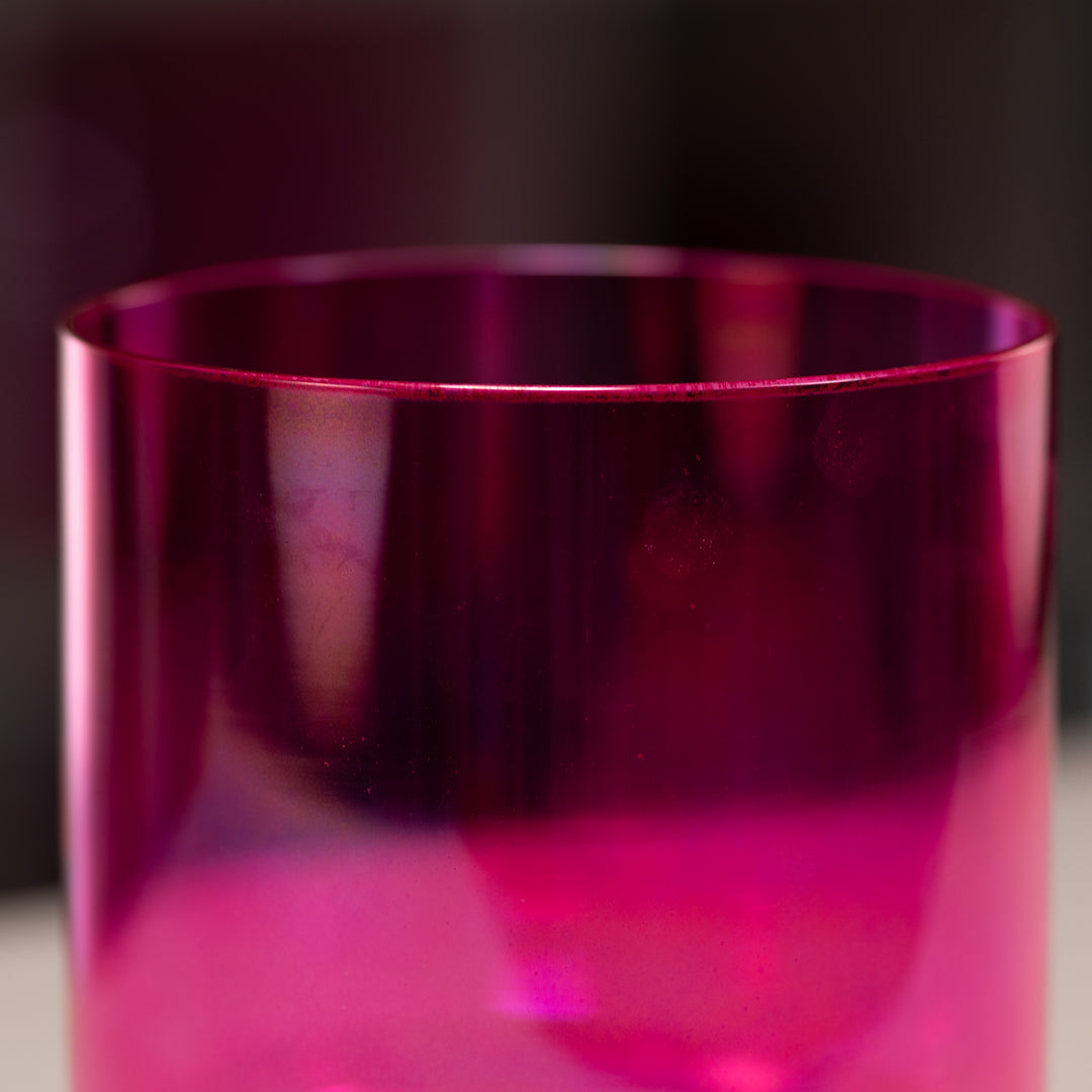 Pink crystal singing bowl