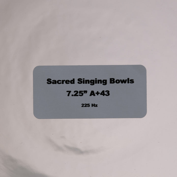 Sacred Singing Bowls: product label