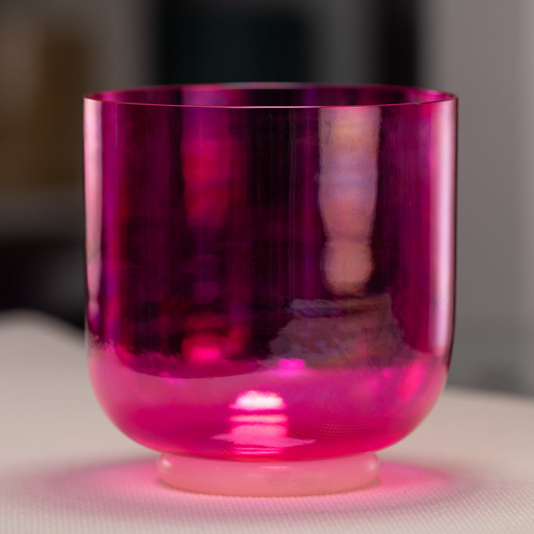 7.25" C#+15 Fractal Fuchsia Singing Bowl from Sacred Singing Bowls™