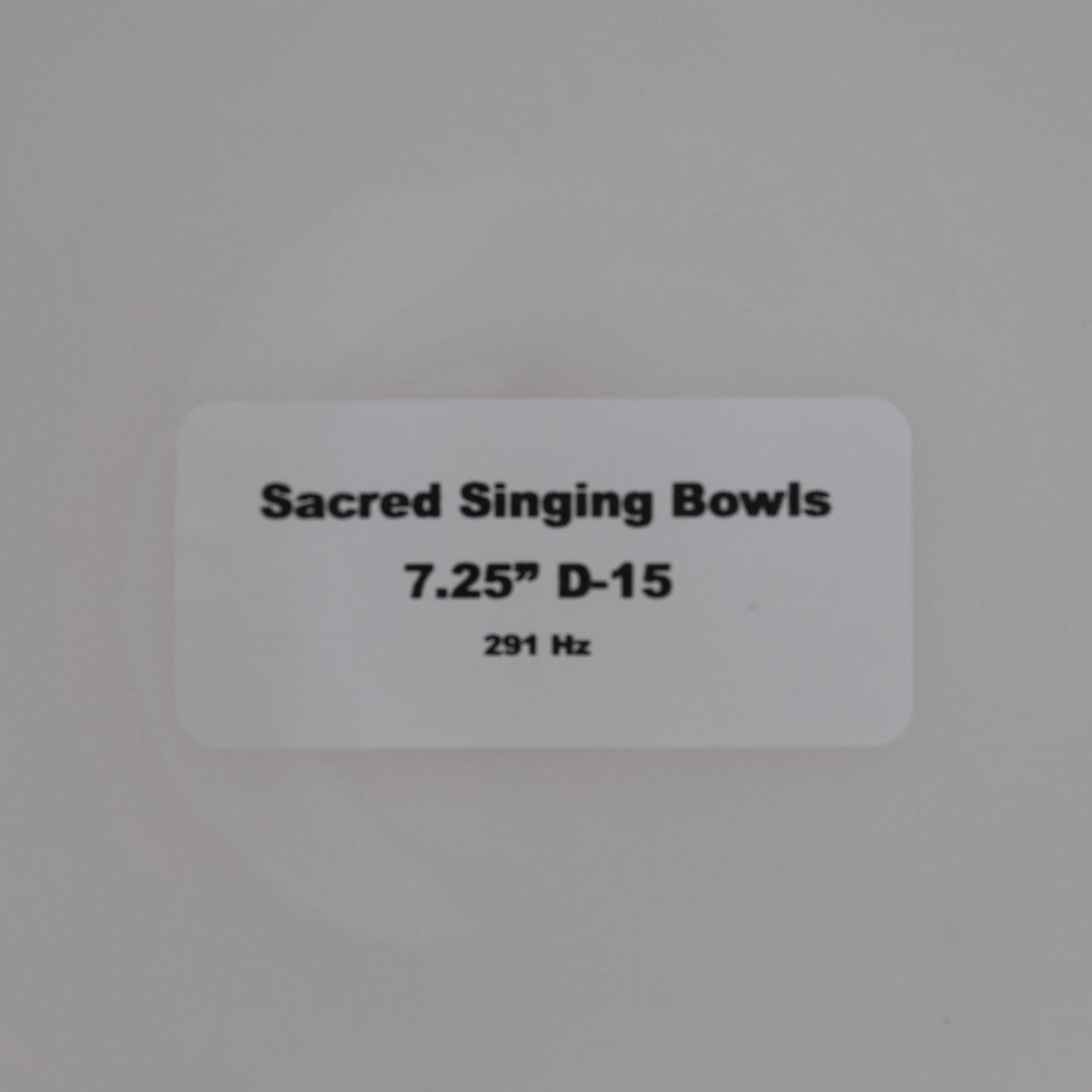 Sacred Singing Bowls Product label
