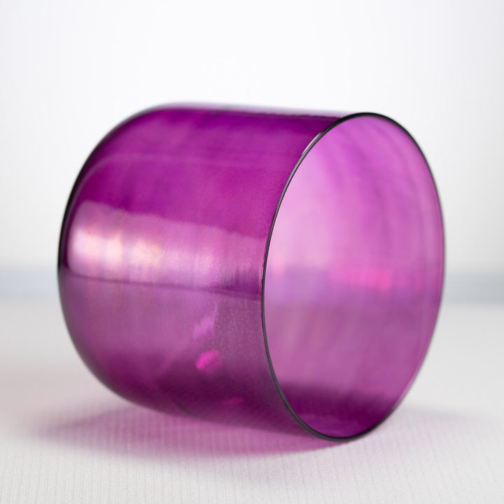 Purple singing bowl for sound healing
