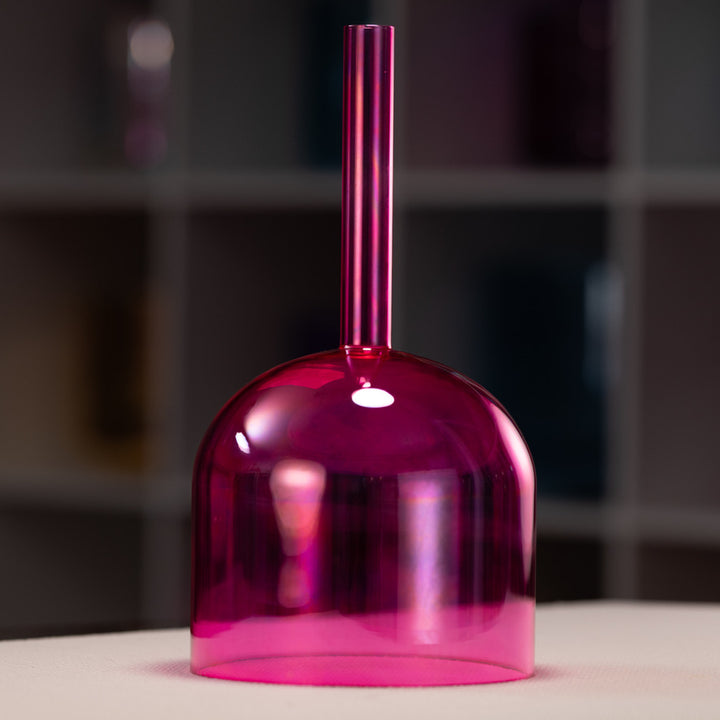 7.25" F-2 Fractal Fuchsia Handheld Singing Bowl from Bowls of Sound
