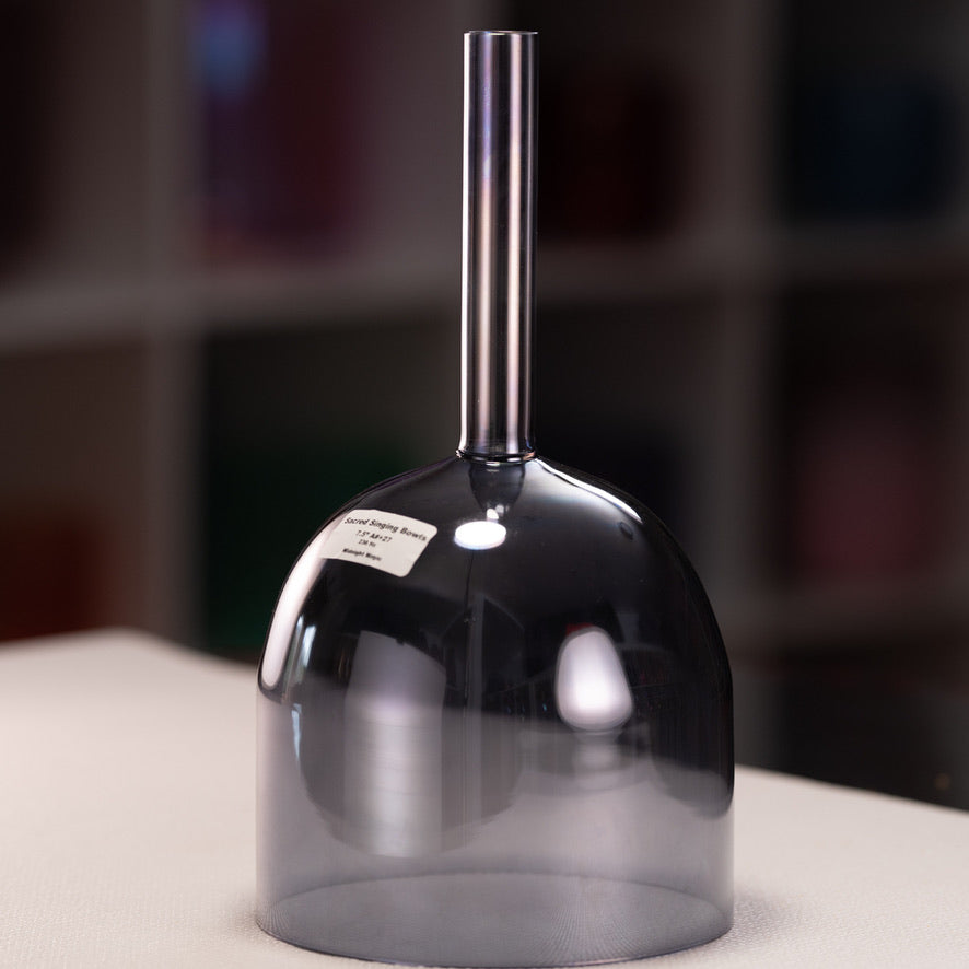 7.5" A#+27 Handheld Midnight Magic Crystal Singing Bowl from Bowls of Sound