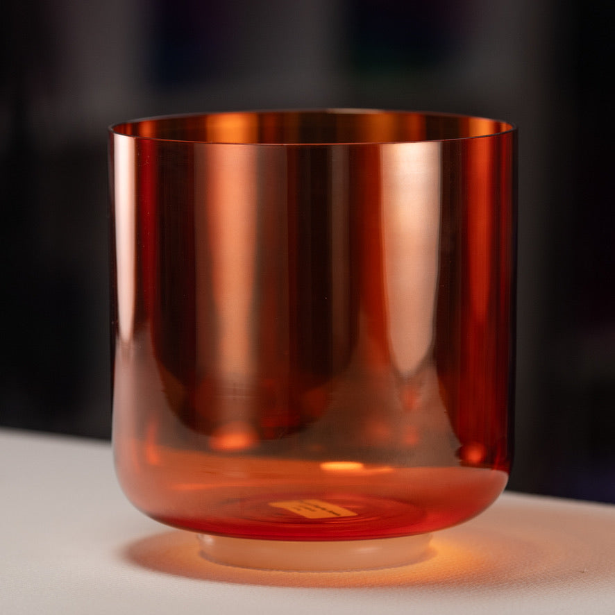 7.5" A#+33 Setting Sun Crystal Singing Bowl from Bowls of Sound