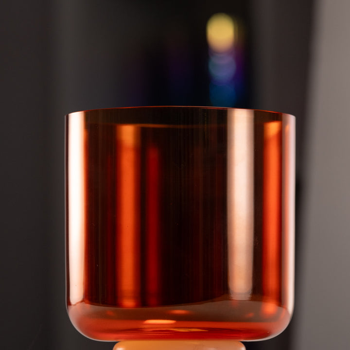 7.5" A#+33 Setting Sun Crystal Singing Bowl from Sacred Singing Bowls™