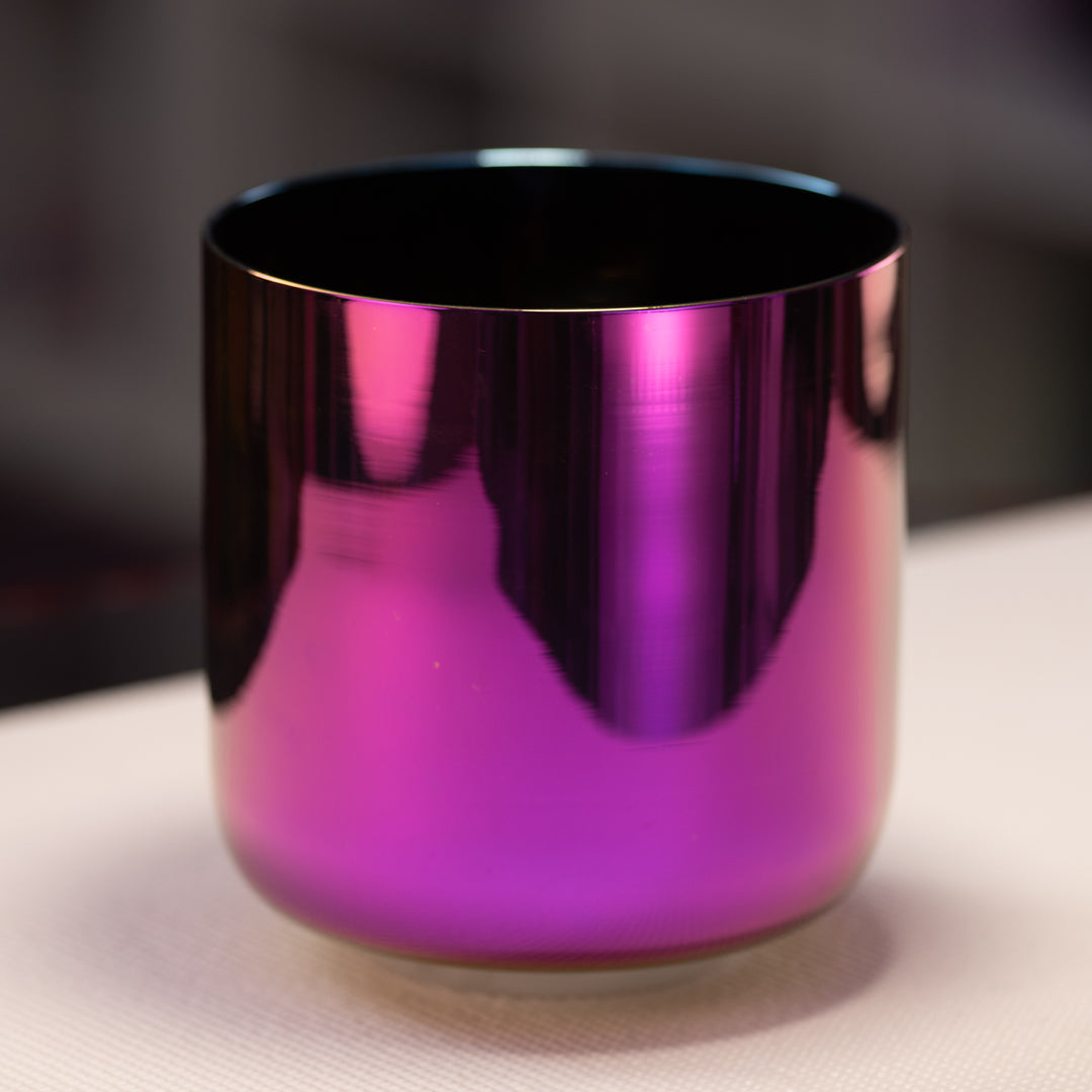 7.5" B-21 Celestial Rainbow Crystal Singing Bowl from Bowls of Sound