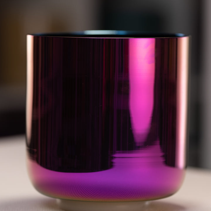 7.5" B-21 Celestial Rainbow Crystal Singing Bowl from Sacred Singing Bowls™