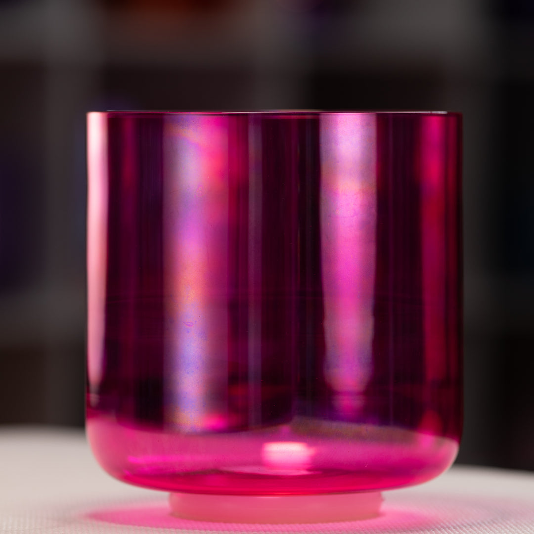 7.5" B-22 Fractal Fuchsia Singing Bowl from Bowls of Sound