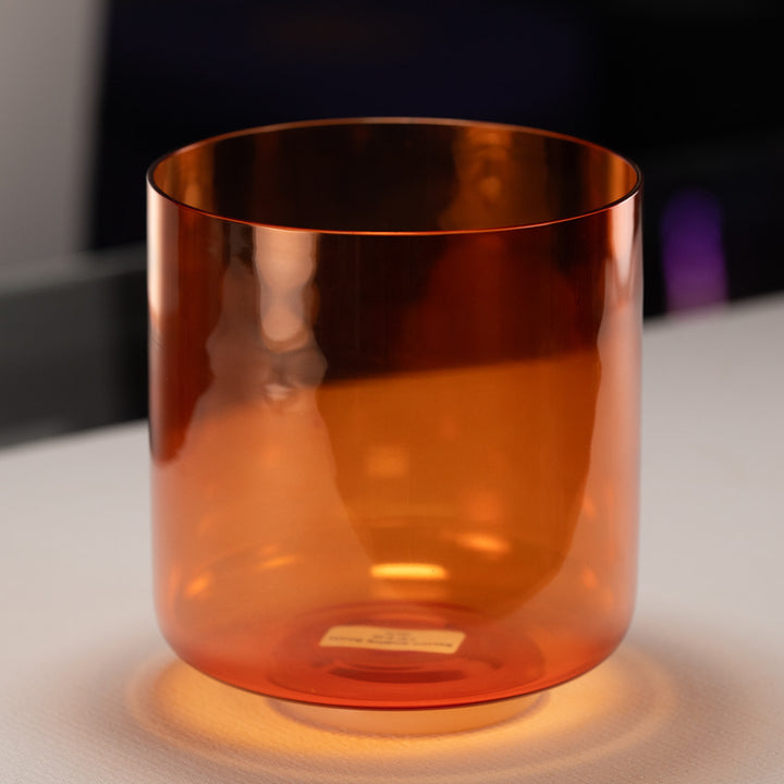 7.5" C-46 Setting Sun Crystal Singing Bowl from Bowls of Sound